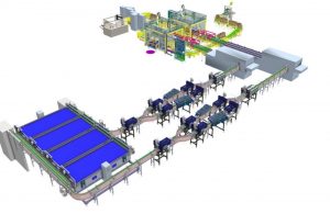 Water cylinder packaging line