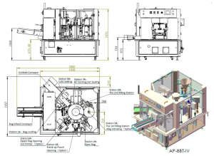 Rotary Automatic Bag Filling and Sealing Machine