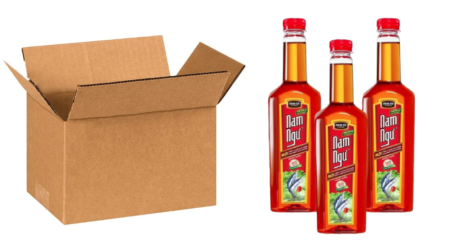 Hệ Thống Đóng Thùng Tự Động Cho Chai Nước Mắm 