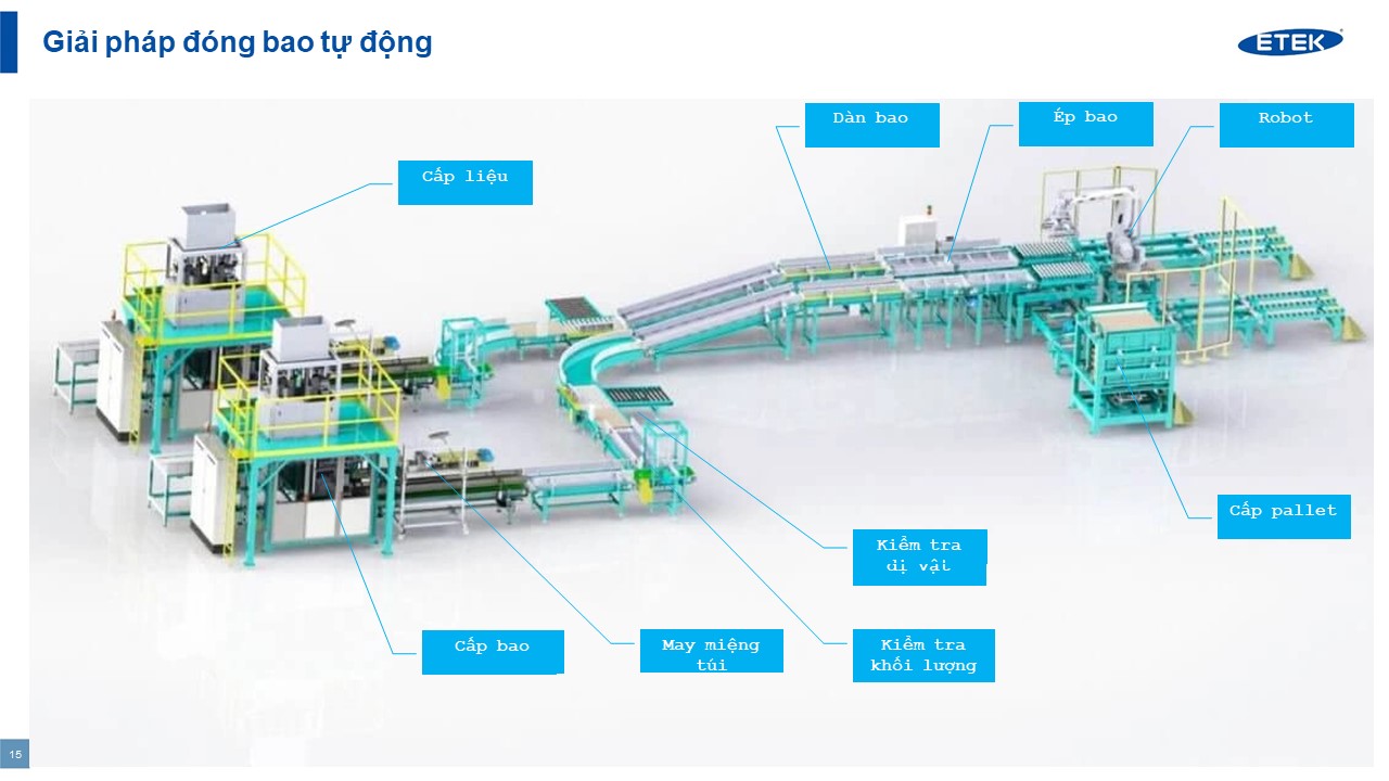 AUTOMATIC BAG-PACKING LINE
