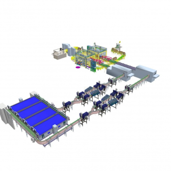 Water cylinder packaging line
